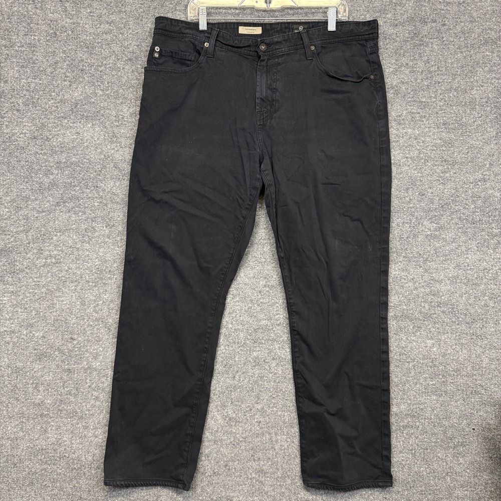 AG Adriano Goldschmied Mens 38X32 Jeans Black The Graduate Tailored Leg Cotton
